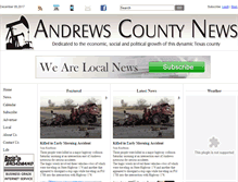 Tablet Screenshot of andrewscountynews.com
